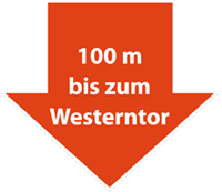 100m bis zum Westerntor